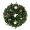 Northlight Artificial Christmas Wreath With Pine Cones and Ornaments - 14" Unlit